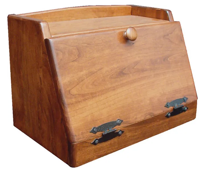 Plain Oak Bread Box | Amish Furniture Factory